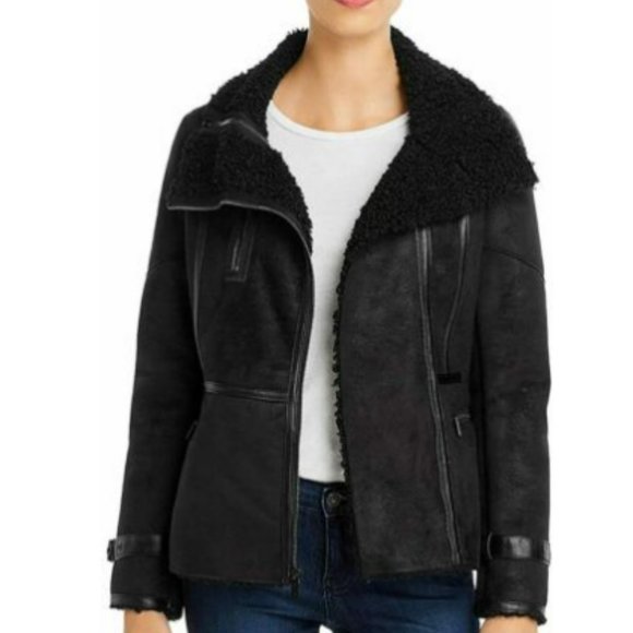 Calvin Klein Moto Shearling Lining, M - Picture 1 of 2